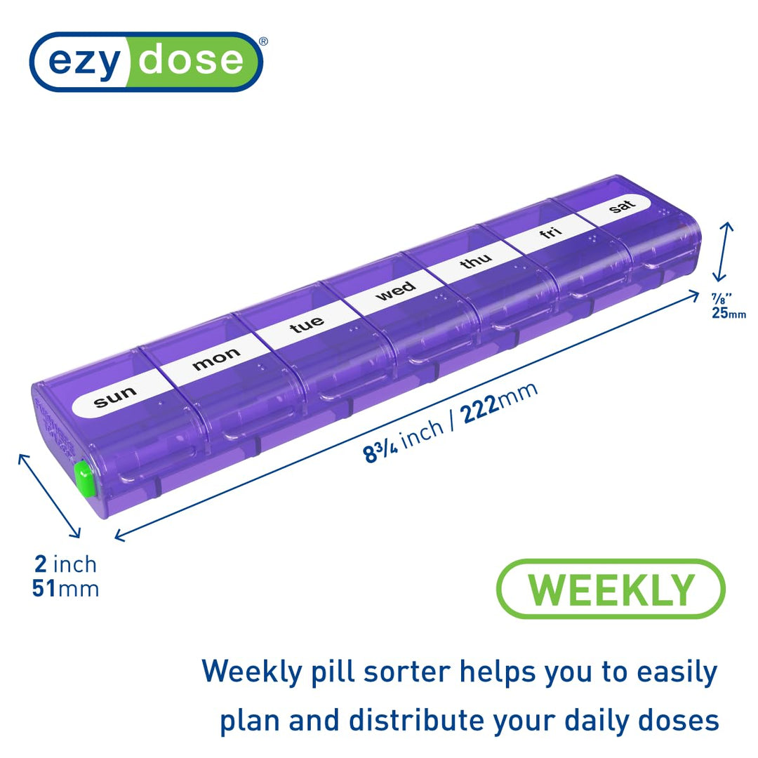 Apothecary Products Premium Locking 7-Day Pill Reminder X-Large 0.02 Pound