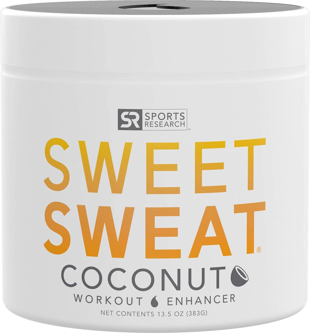 Sweet Sweat Coconut Workout Enhancer Gel - Maximize Your Exercise &amp; Sweat Faster - 13.5oz Jar