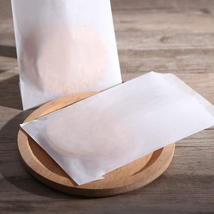 Flat Glassine Waxed Paper Treat Bags 4x6 Semi-Transpare