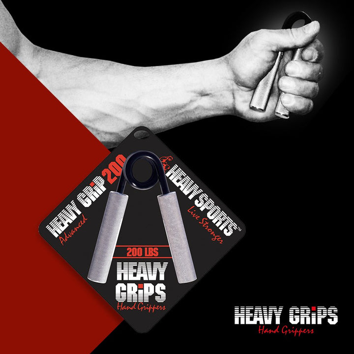 Heavy Grips - 300 lbs Resistance - Gripper King - Grip Strengthener - Hand Exerciser - Hand Grippers for Beginners to Professionals