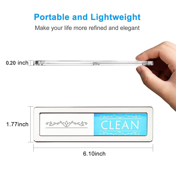 Clean Dirty Magnet for Dishwasher, Funny Dishwasher Sticker, Dish Washer Magnetic Clean Dirty Sign, Dishwasher Magnets Show Dirty/Clean Dishes for Kitchen, Laundry Room Clean/Dirty Magnet