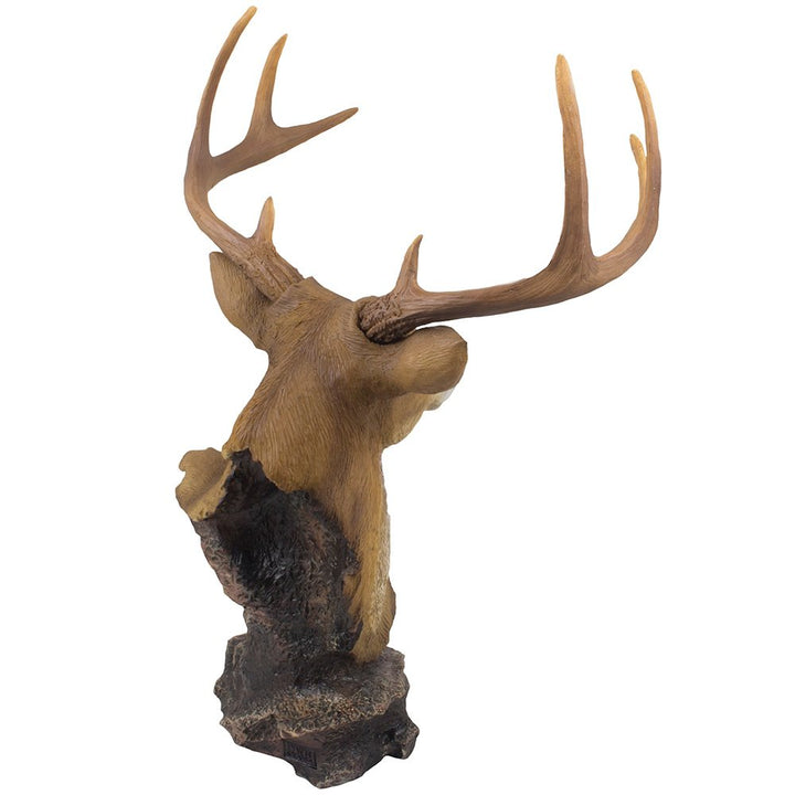 Home &#39;n Gifts Decorative Buck Bust Statue or Deer Head Sculpture with 8-point Antlers