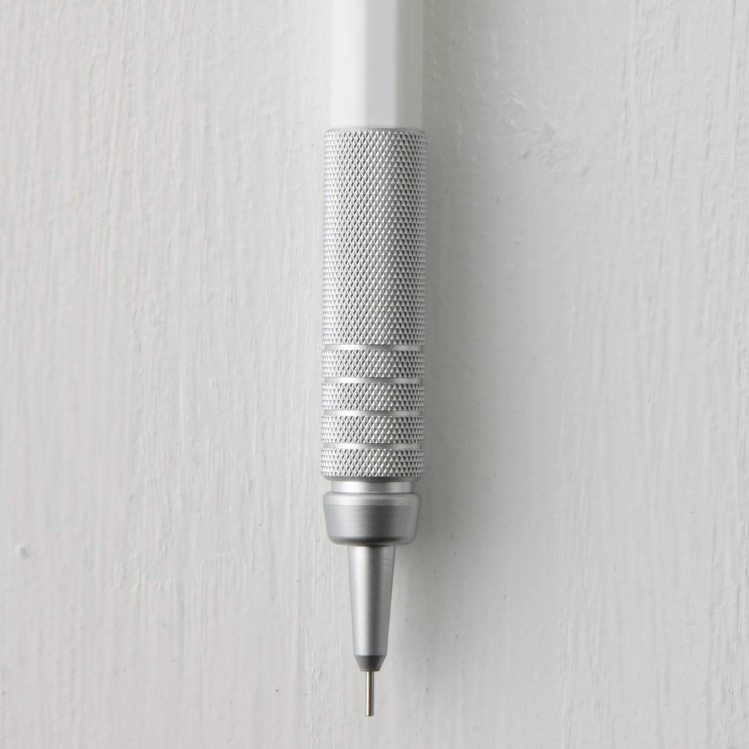 Muji 18617371 Low Center of Gravity Mechanical Pencil, White, 0.4 x 0.4 x 5.8 inches (11 x 9 x 147 mm), Lead Diameter 0.01 inches (0.3 mm)