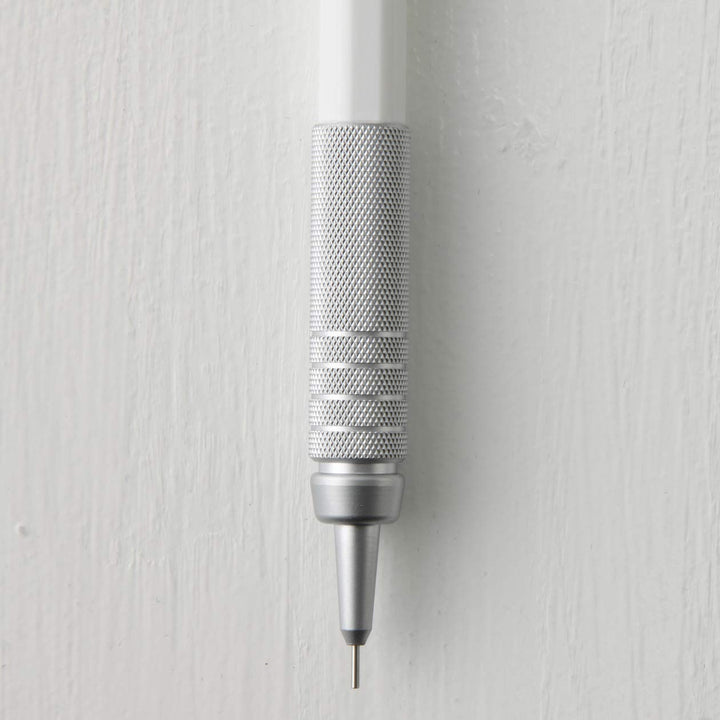 Muji 18617371 Low Center of Gravity Mechanical Pencil, White, 0.4 x 0.4 x 5.8 inches (11 x 9 x 147 mm), Lead Diameter 0.01 inches (0.3 mm)
