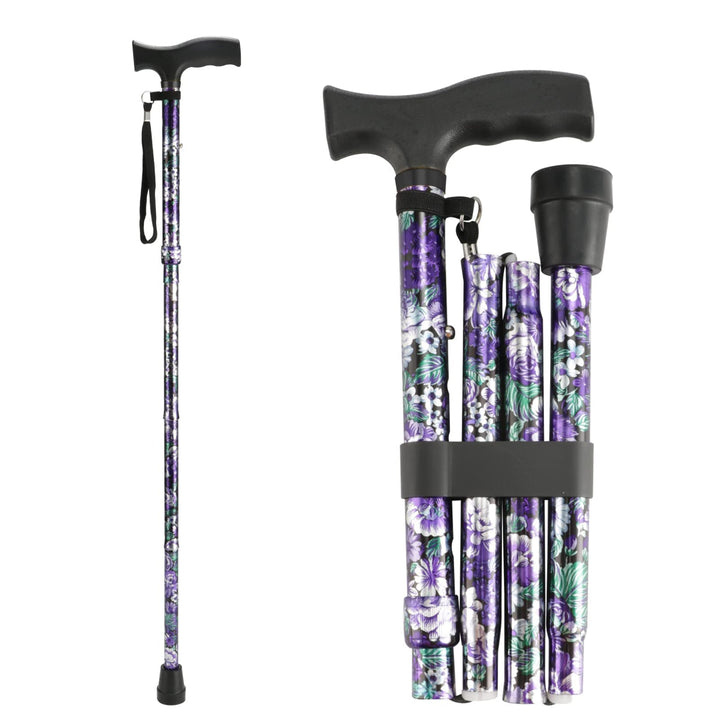 Folding Walking Cane,LIXIANG,5-Level Height Adjustable 