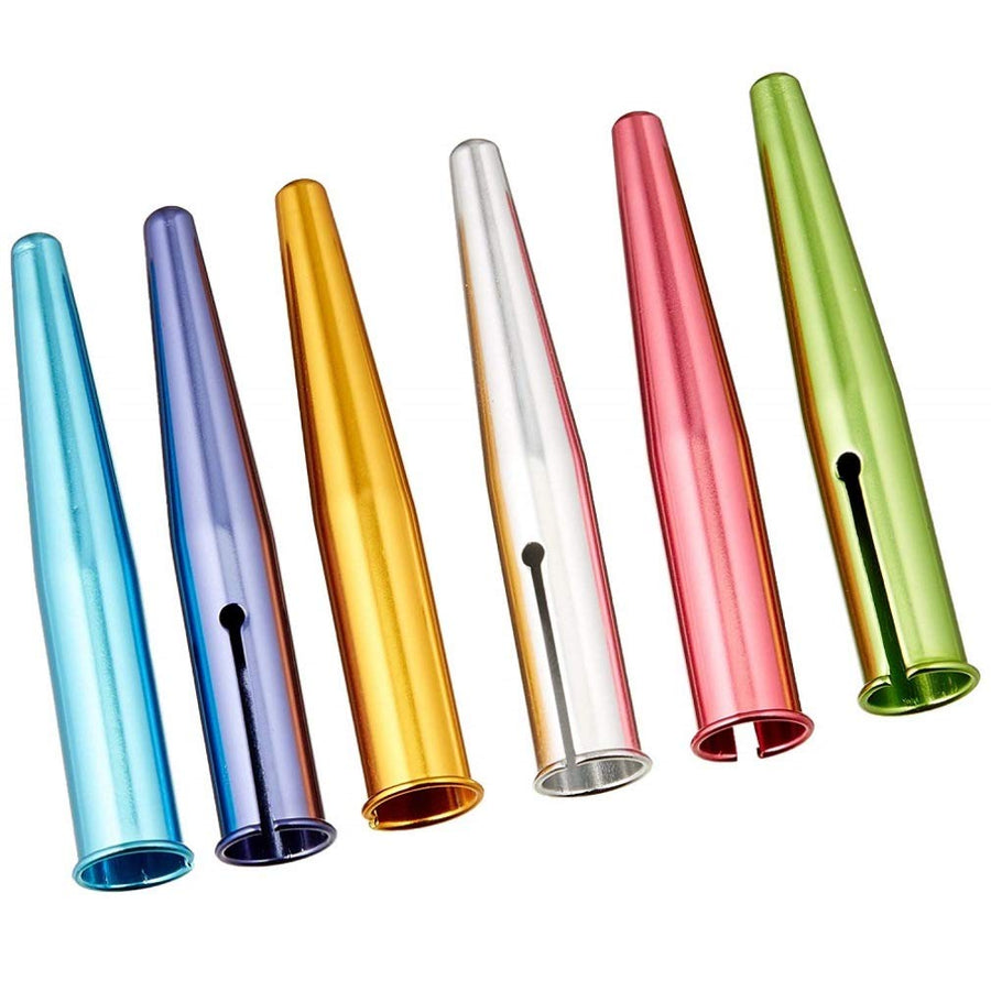 HiLine Pencil Cap, Pack of 6, Assorted Metallic Color (RB016)
