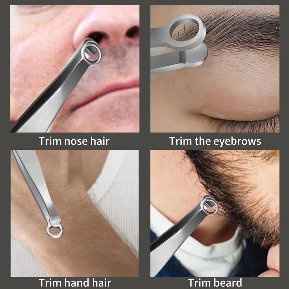 Universal Eyebrow and Nose Hair Cuticle Scissors and Travel Mirror . Ear and Nose Hair Grooming Scissor Clippers Trimmer, Nose Hair and Eyebrow Tainless Steel Trimmer and Mirror.