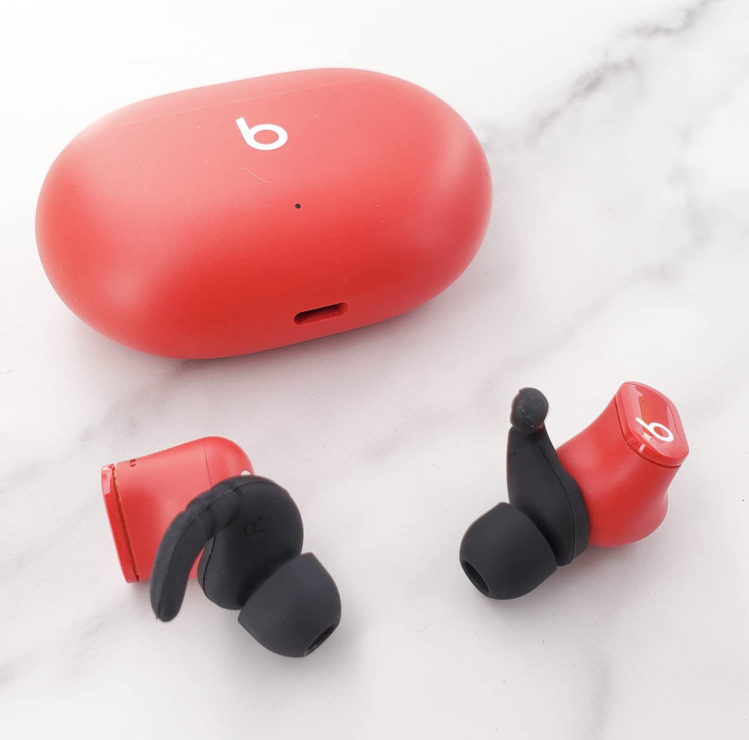 Anti Slip Earhook Tips Compatible with Beats Studio Buds, 3 Pairs Anti-Slip Anti Lost Earbuds Hook Tips Sport Ear Tips, Compatible with Beats Studio Buds, Ear Hook Black