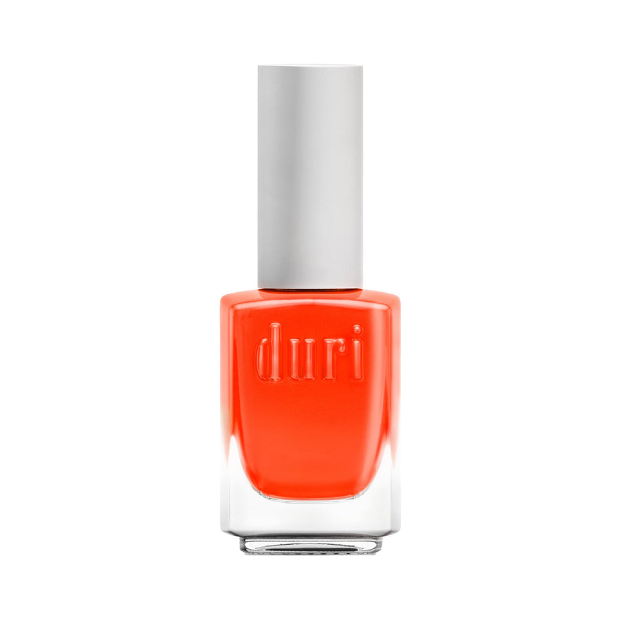 duri Nail Polish, 153N, Bedeviled, Hot Neon Orange Shade, Matte Finish, .5 fl.oz.