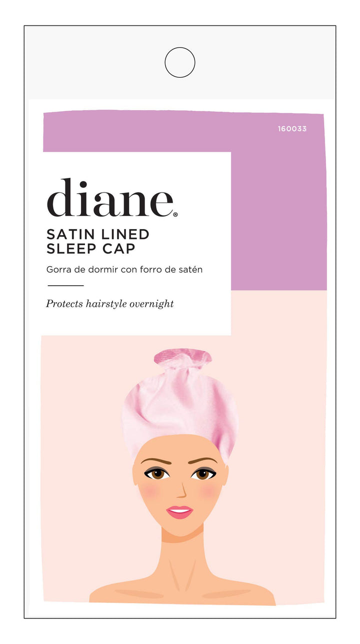 Andre Sleep Wear 1600 Satin Swirl, Pink, One Size Fits All