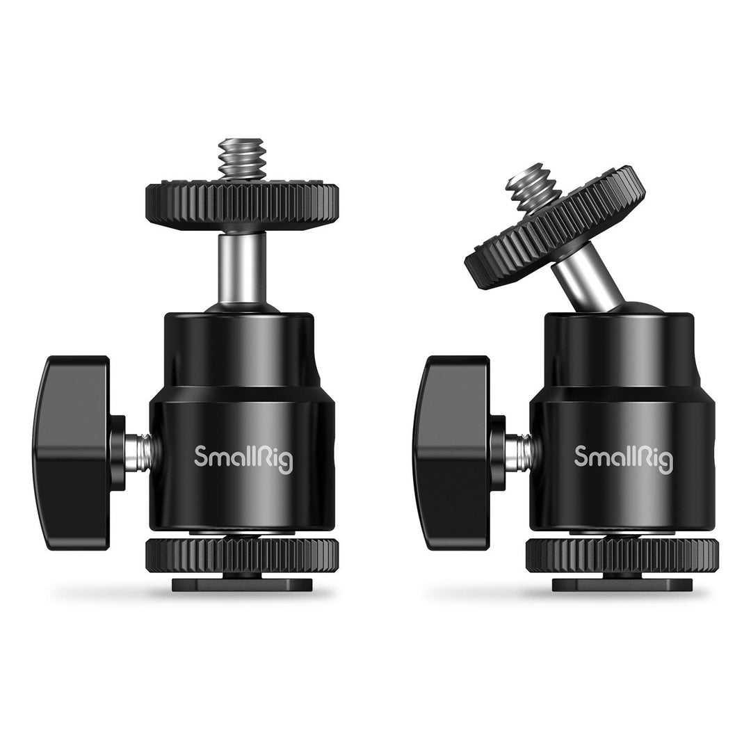 SmallRig 1/4 Camera Hot Shoe Mount, Ballhead Tripod wit