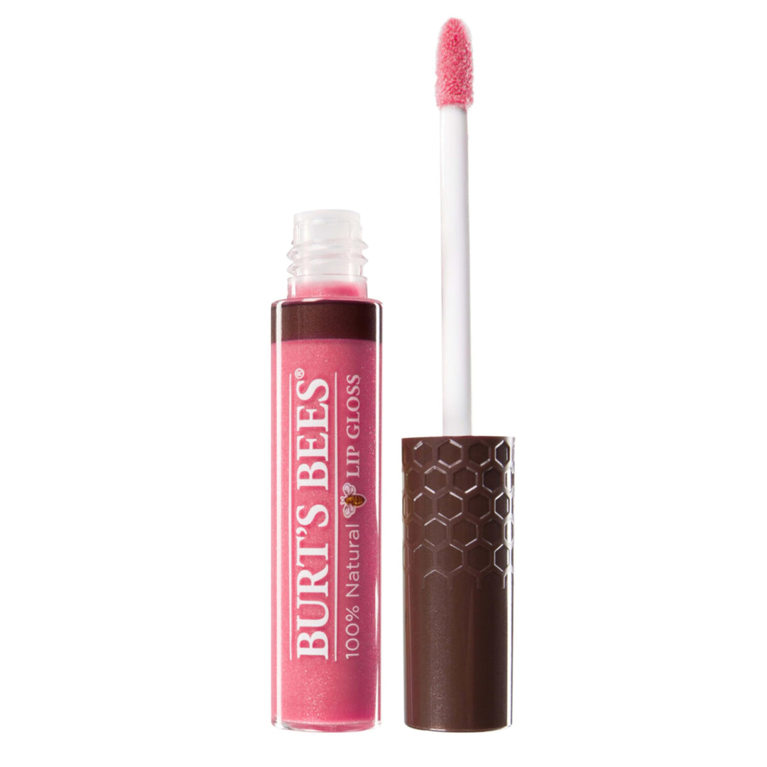 Burt&#39;s Bees 100% Natural Moisturizing Lip Gloss, Rosy Dawn, 1 Tube with Wand Applicator