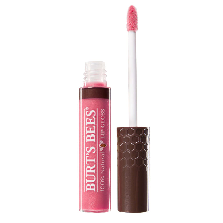 Burt&#39;s Bees 100% Natural Moisturizing Lip Gloss, Rosy Dawn, 1 Tube with Wand Applicator