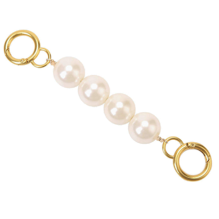 Pearl Purse Chain Strap Extenders for Cross-Body Shoulder Bag Handbags,Bag Accessories Charms (Antique Gold)