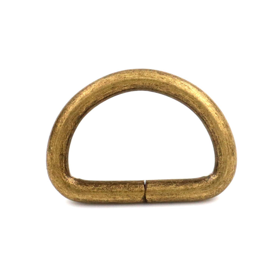 Metal Bronze D Ring Buckle 1 Inside Diameter Loop Ring For Strap Keeper (Pack Of 30)
