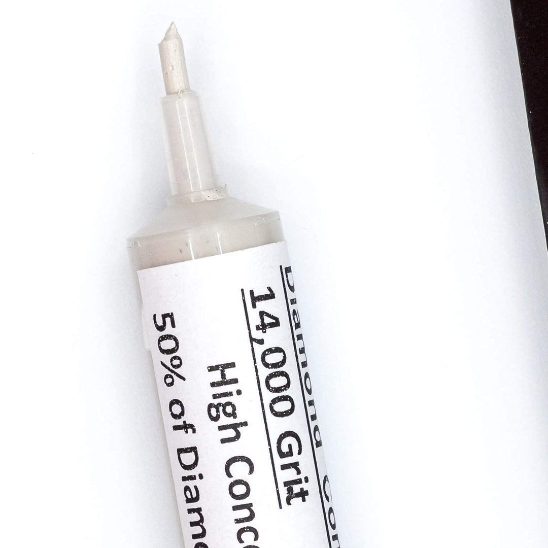 Diamond Polishing Compound Polishing Paste USA Made 14,000 Grit 0-1 Microns for Marble Glass Metal Rock Jewelry Resin Silver Chrome Gemstone with High Concentration of Diamond Powder