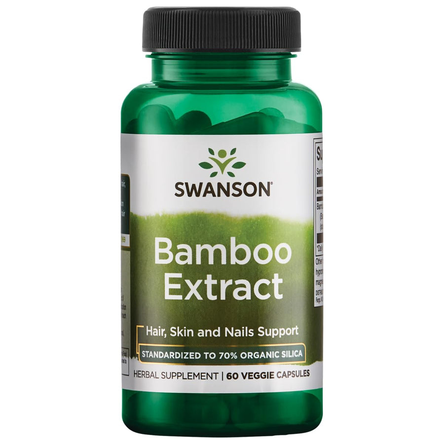 Swanson Bamboo Extract for Hair and Nails Silica Supple