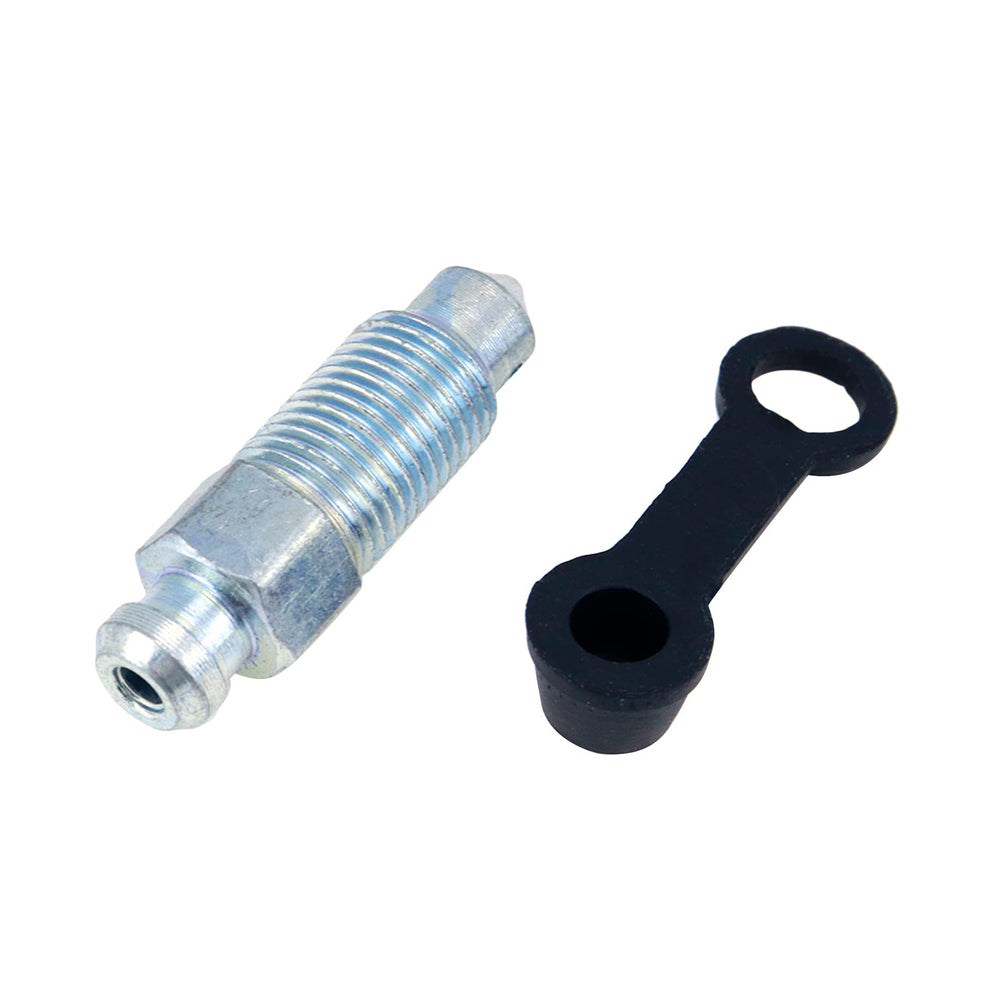 4 Sets Bleeder Brake Caliper 10x1mm Bleed Screw Bleed Nipples with Dust Cap for Motorcycle, Automotive