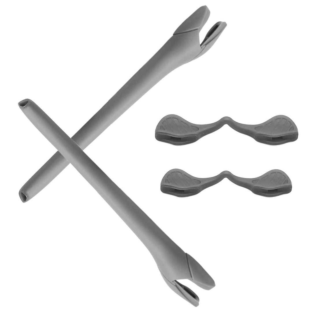 Grey Replacement Nosepieces &amp; Earsocks Rubber Kits for Oakley Radar EV Path/Radar EV Path Asian Fit