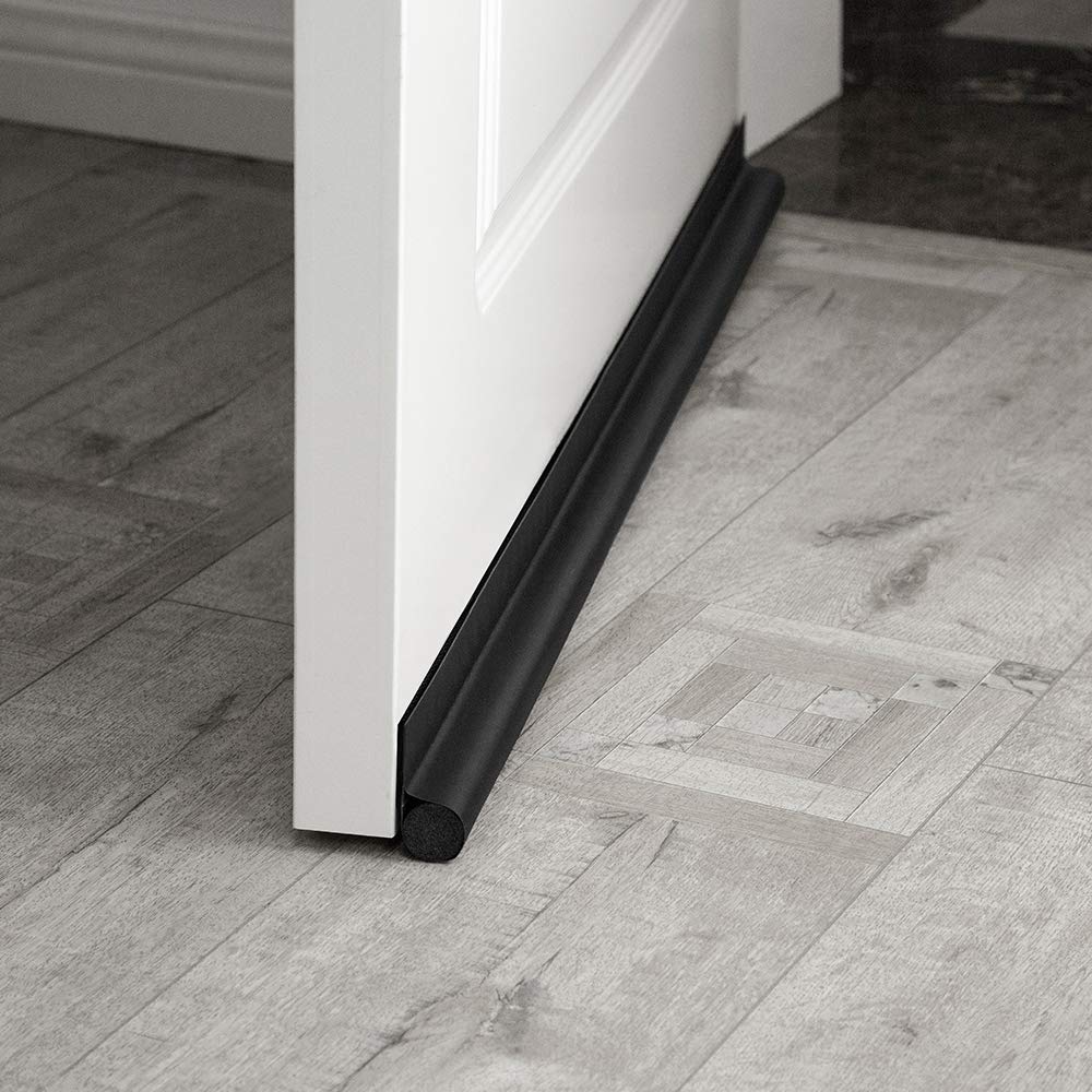 MAXTID Door Draft Stopper 36 Inch Black Adjustable Door