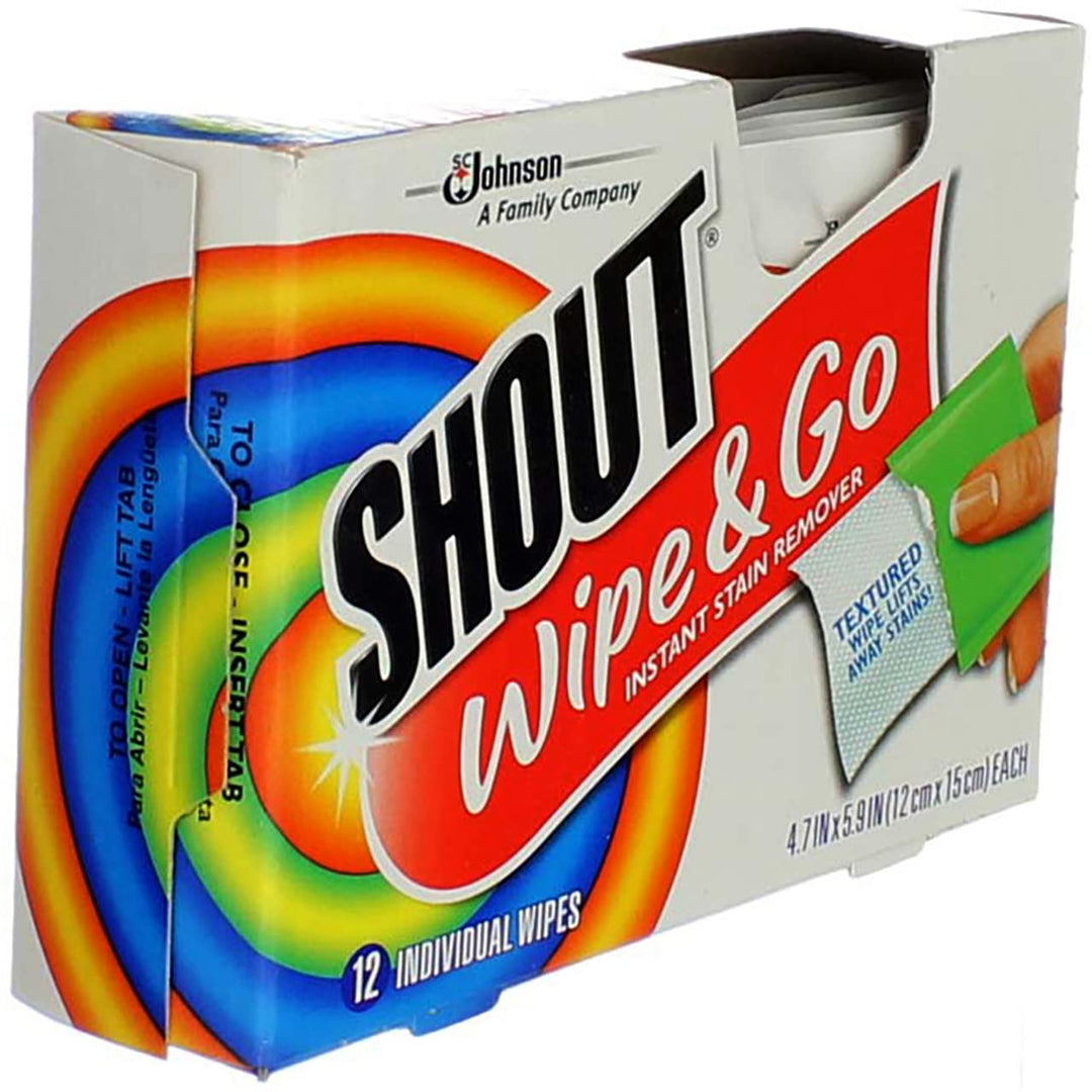 Shout Wipe &amp; Go Instant Stain Remover - 12 CT