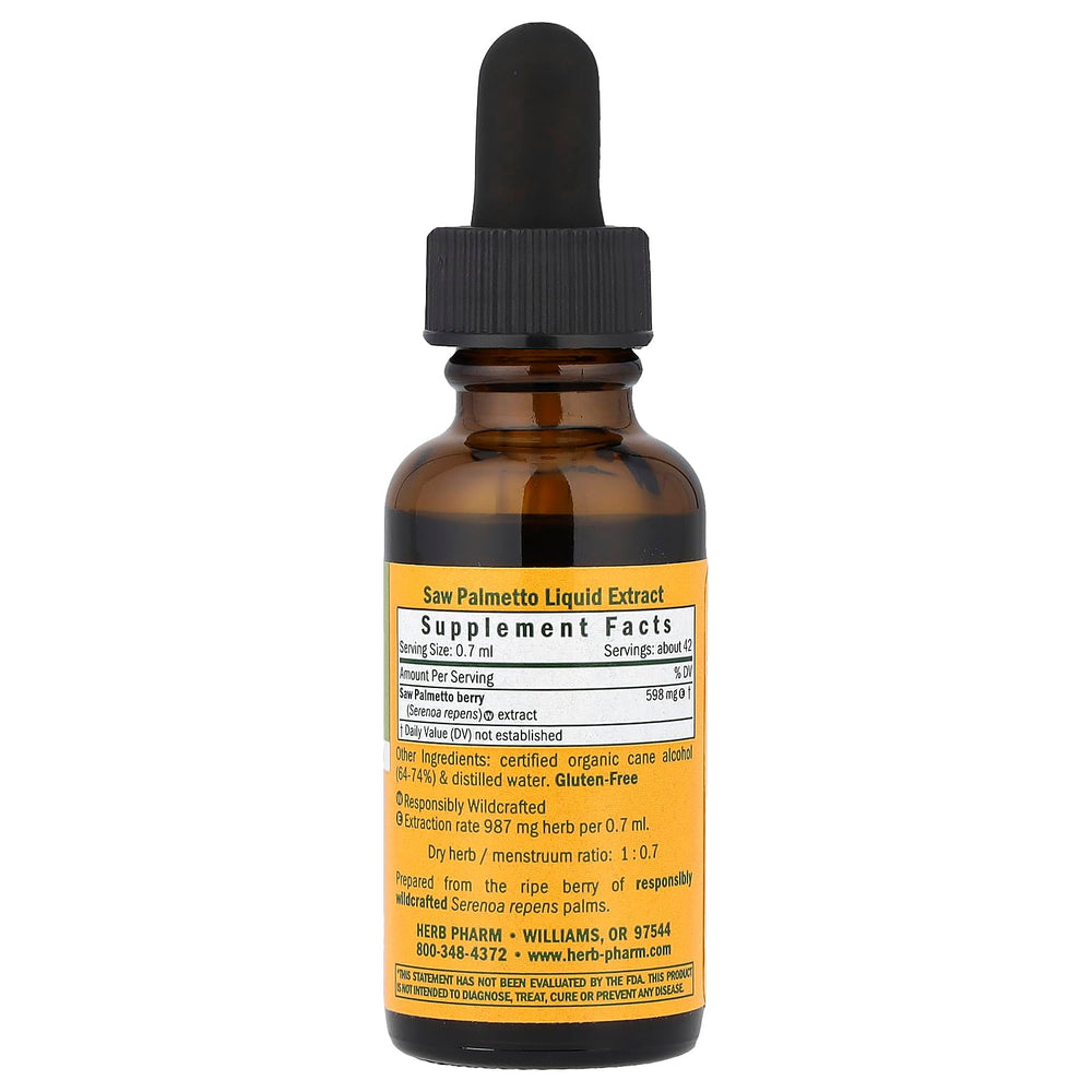 Herb Pharm Saw Palmetto Berry Liquid Extract for Prosta