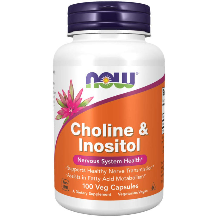 Now Foods Choline &amp; Inositol 500 Mg - 100 Caps