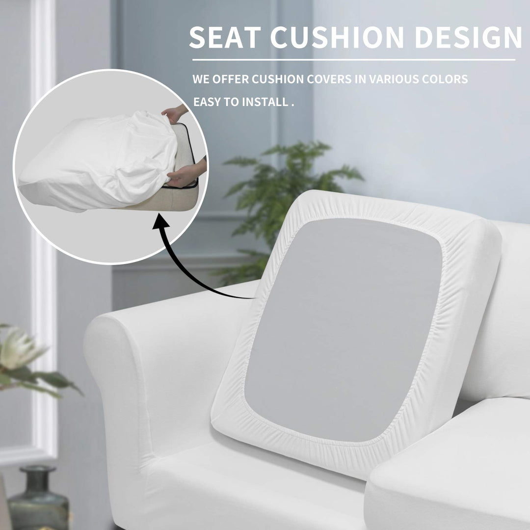 Easy-Going 4 Pieces Oversized Stretch Soft Couch Cover 