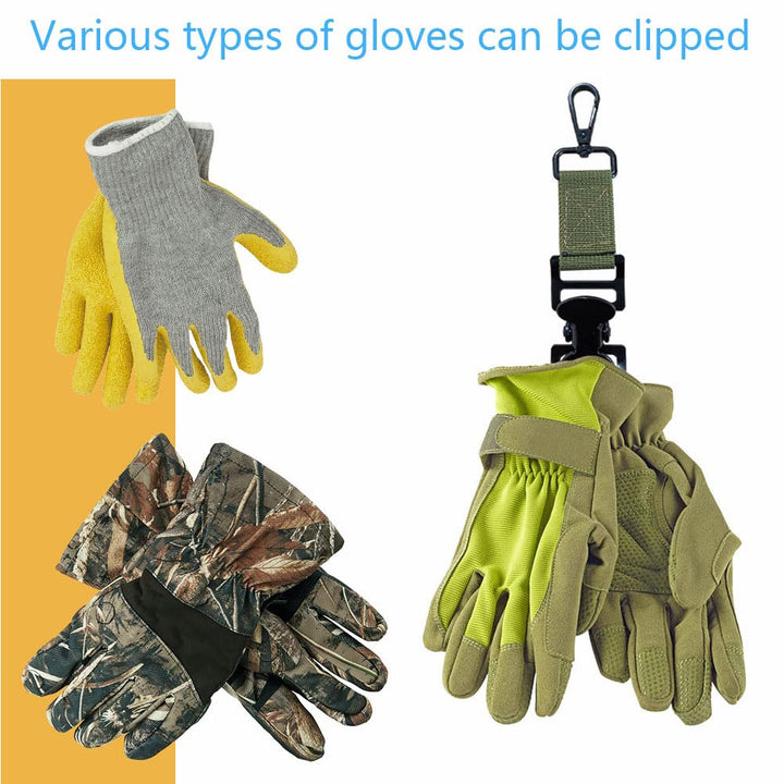 Glove Clip for Work Glove Holder Clip Grabber Rescue Firefighter Turnout Gear Glove Strap with Alligator Clip Utility Clip 4 Pieces