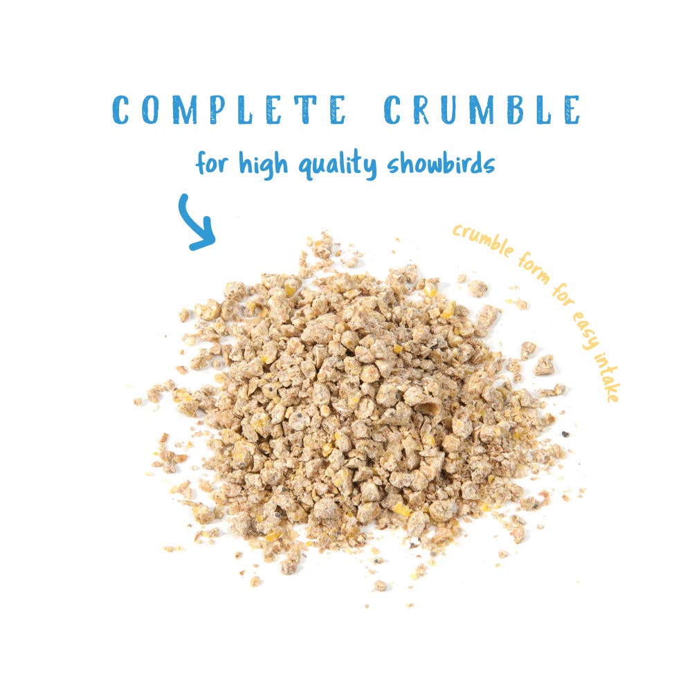 Manna Pro Gamebird Showbird Crumbles, Healthy Poultry Feed, Formulated with Vitamins & Minerals, 5 lbs