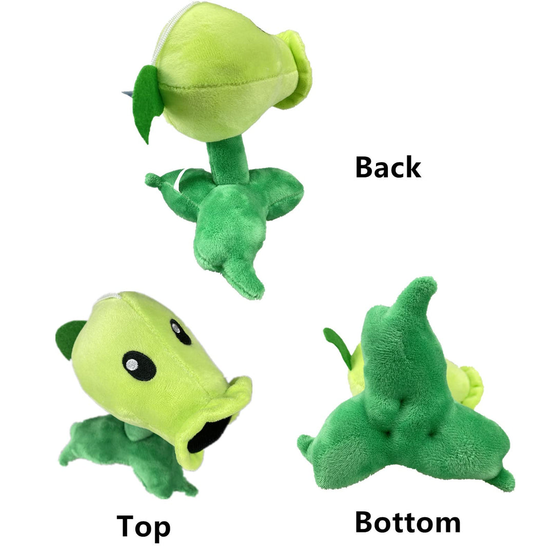 JHESAO 7 Plants and Zombies PVZ Plush Peashooter Toys P