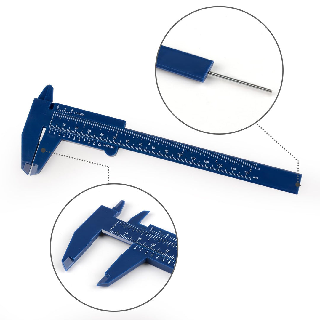 Ultrassist Plastic Vernier Caliper (2pcs), 150 mm Mini 