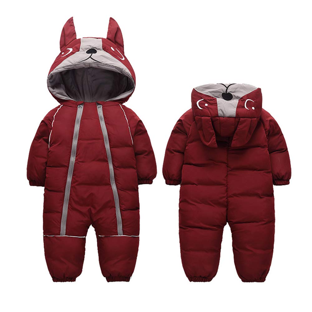 Toddler Baby Boy Girl Winter Snowsuit Coat Thick Outwear Warm Hood Snow Suit Jumpsuit