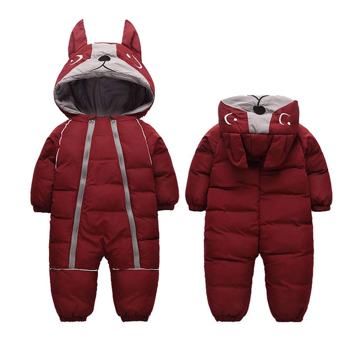 Toddler Baby Boy Girl Winter Snowsuit Coat Thick Outwear Warm Hood Snow Suit Jumpsuit