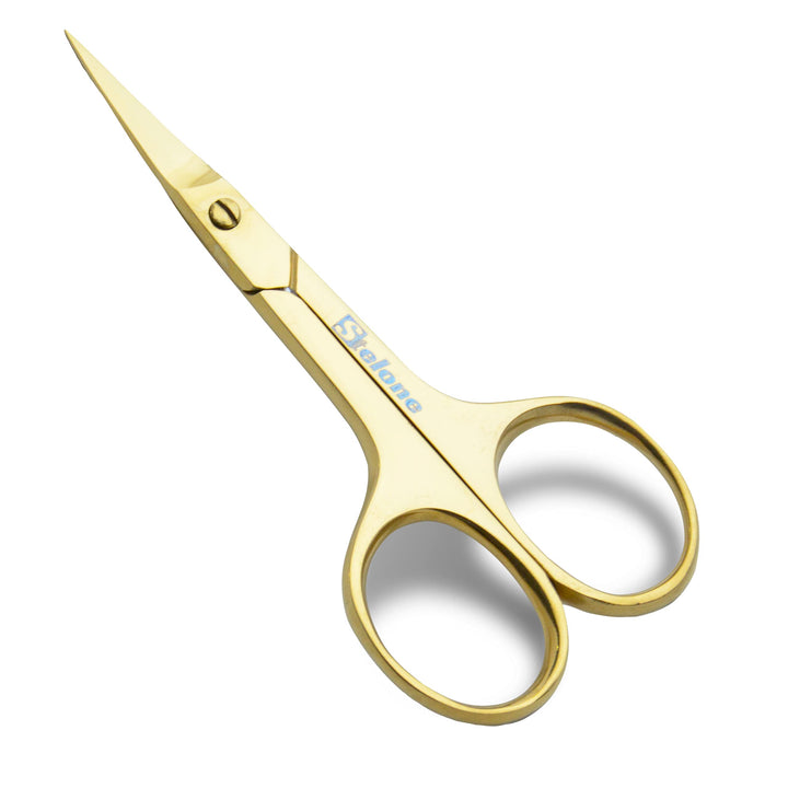Professional Grooming Scissors Eyebrow Scissors Small Curved Stainless Steel Manicure &amp; Beauty Scissor for Women