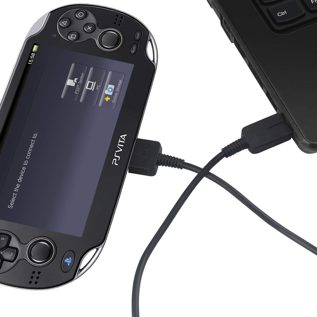 Upgraded PS Vita Charger Cable, PlayStation Vita Charging Cable PSV 1000 USB Data &amp; Power Charger Cord 3.3 ft