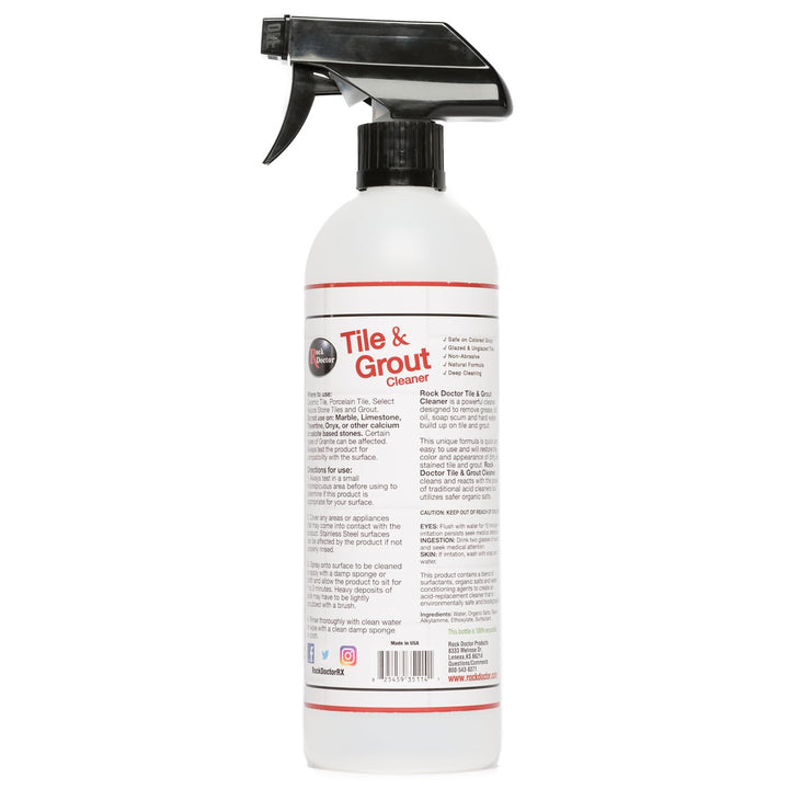 Natural Tile and Grout Cleaner, Remove Stains Dirt, Oil, and Soap Scum, Heavy Duty Non-Abrasive Tile Cleaner, Natural Formula, 1 Pack