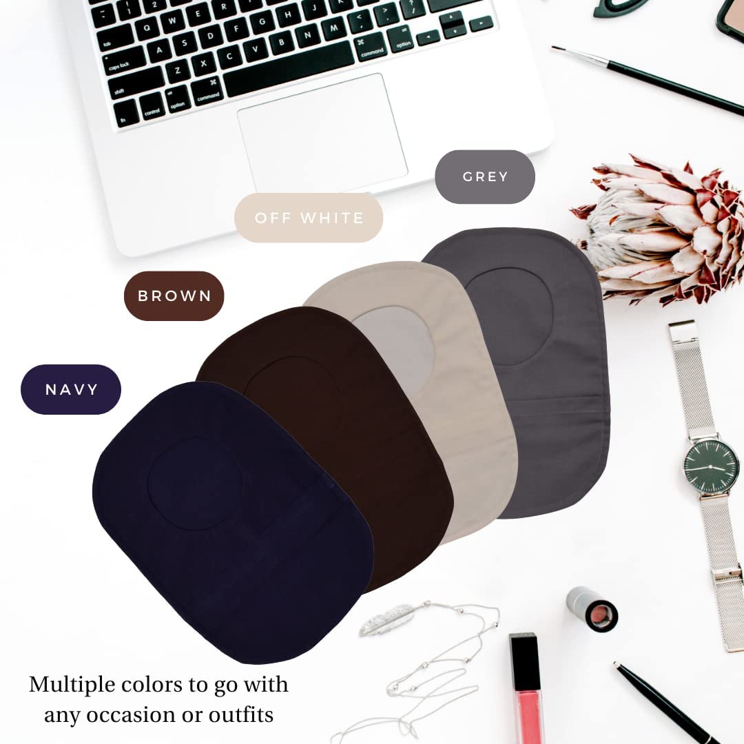 Inspired Comforts Ostomy Bag Cover - 4 Pack Regular (Offwhite, Grey, Navy, Brown)