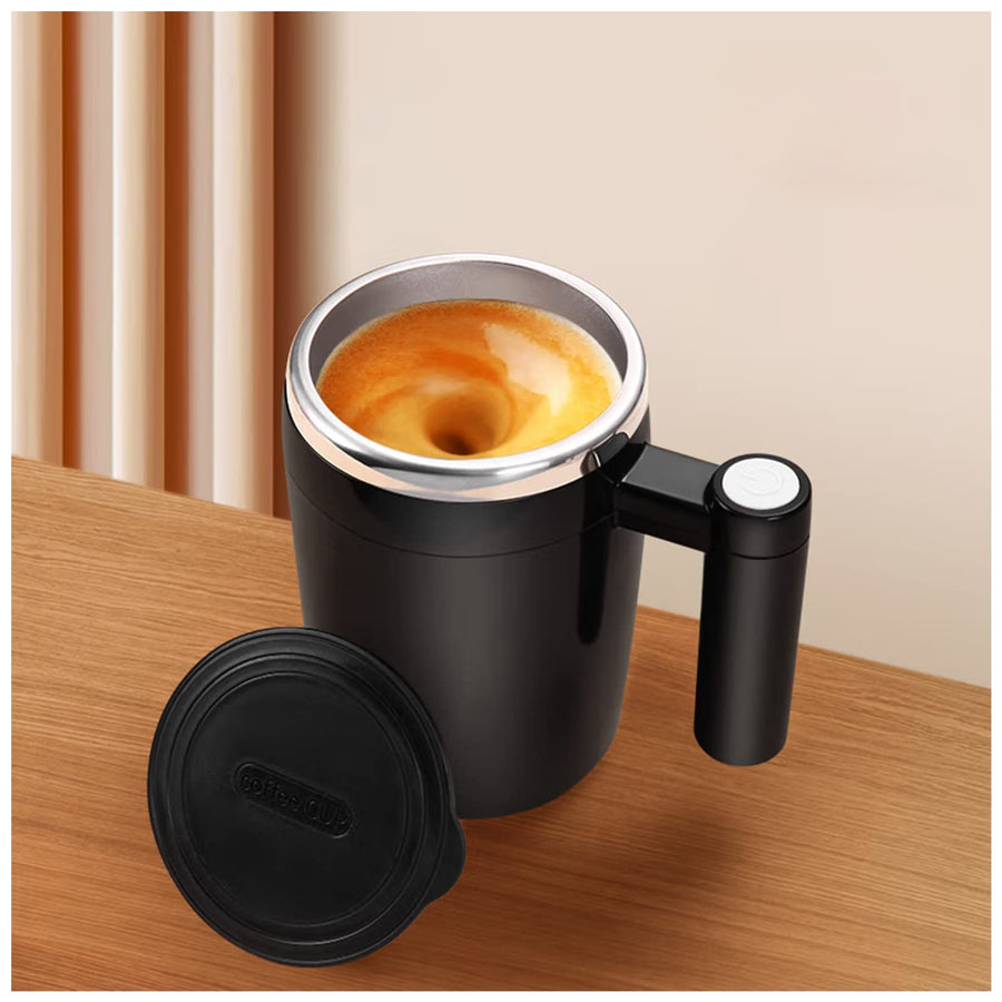 Self Stirring Mug, 380ml Self Stirring Coffee Mug Rechargeable Electric High Speed Mixing Cup Automatic Magnetic Electric High Speed Mixing Mug Electric Mixing Mug for Coffee/Milk