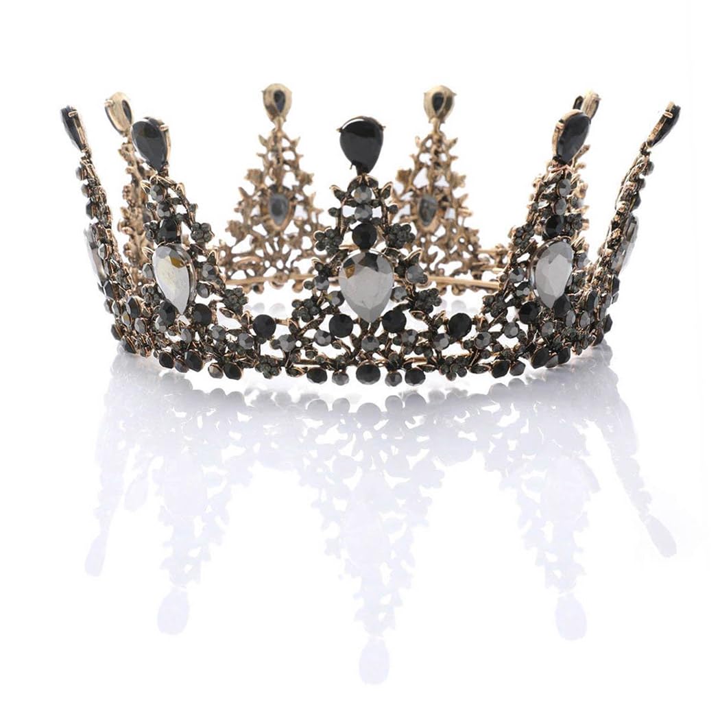 Aukmla Wedding Crowns and Tiaras Baroco Style for Women (Princess Style)