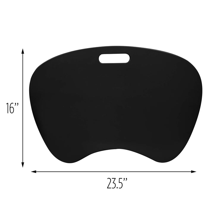 TBL-02869 Portable Laptop Lap Desk with Handle, Black, 23 L x 16 W x 2.5 H