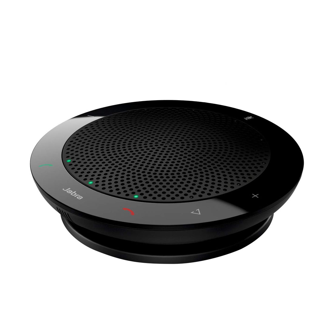 Jabra Speak 410 Corded Speakerphone for Softphones, MS-Optimized – Easy Setup, Portable USB Speaker for Holding Meetings Anywhere with Outstanding Sound Quality