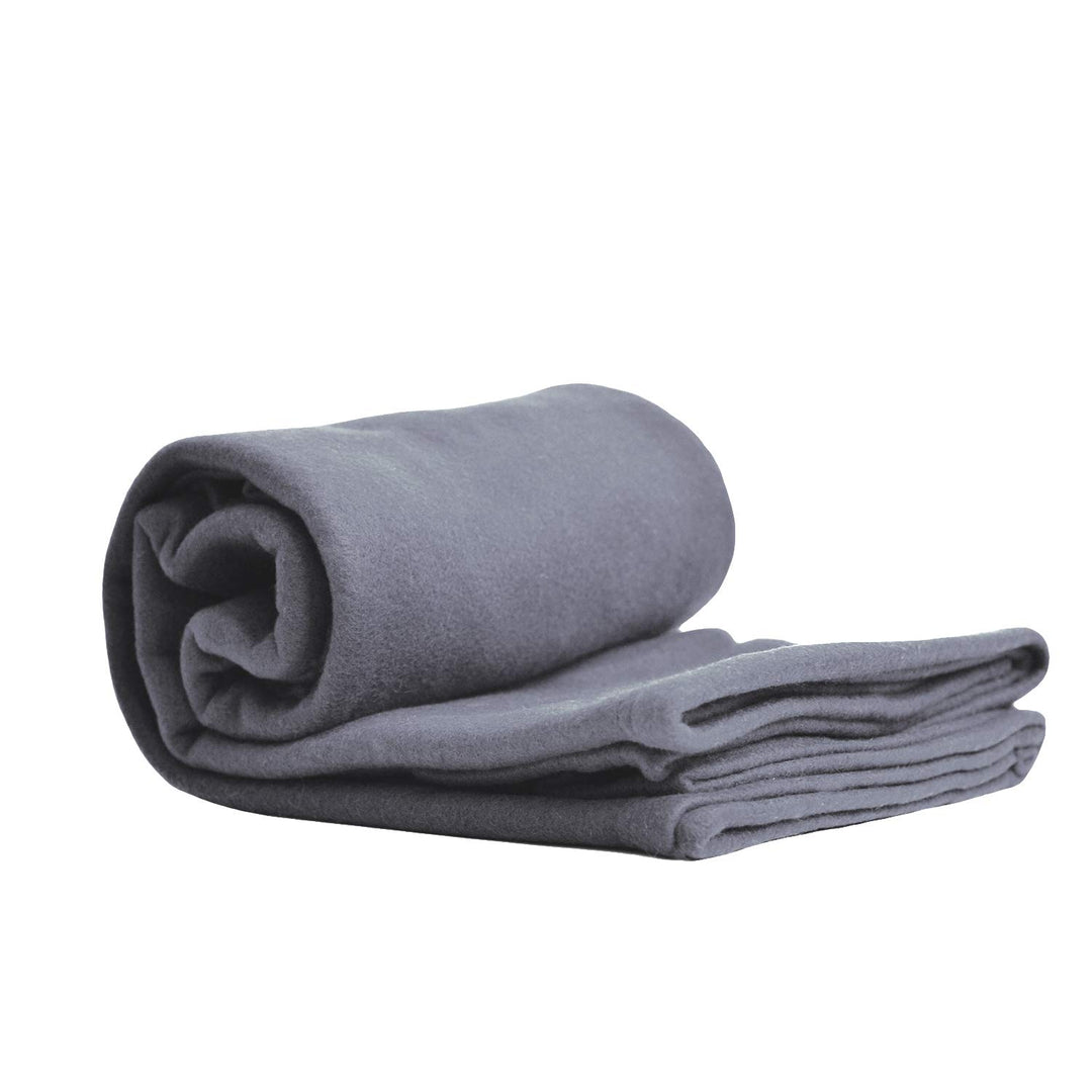 Cozy-Soft Microfleece Travel Blanket, 50x60 Inch, Lightweight, Compact, Perfect for Airplane and Car, Charcoal