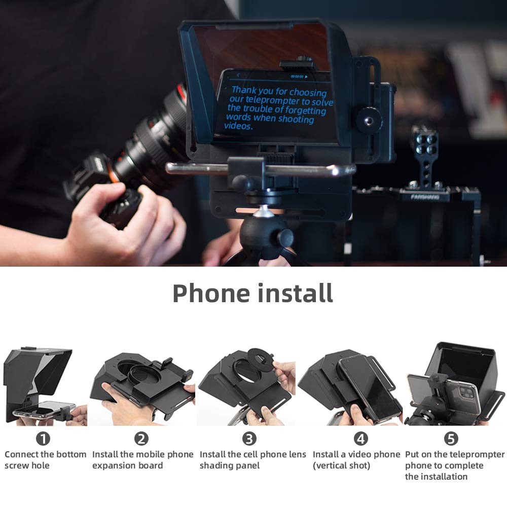 AMBITFUL Teleprompter 7.5&#39;&#39; with Tablet