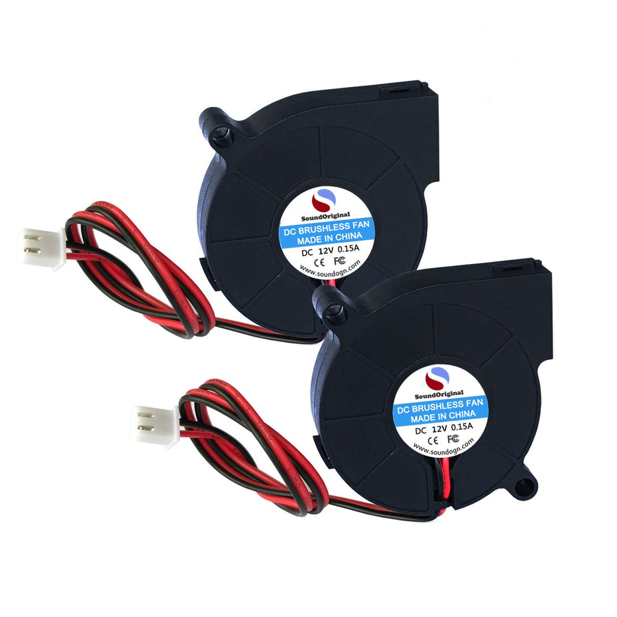 SoundOriginal 2pcs Cooling Blower Fan DC 12V 0.10A~0.15