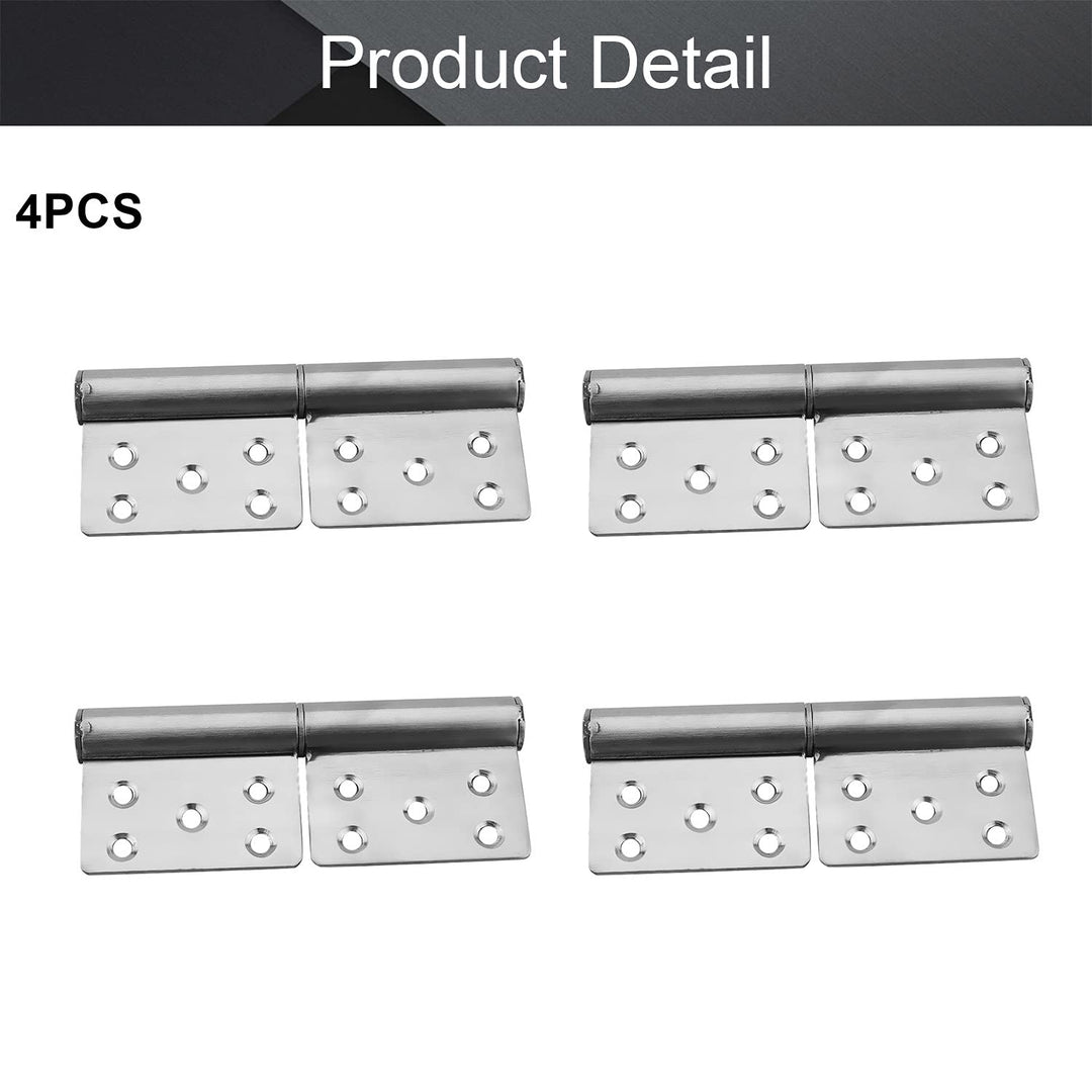 MroMax 4PCS Lift Off Hinge 4.92 x 1.38 x 0.07 Stainless