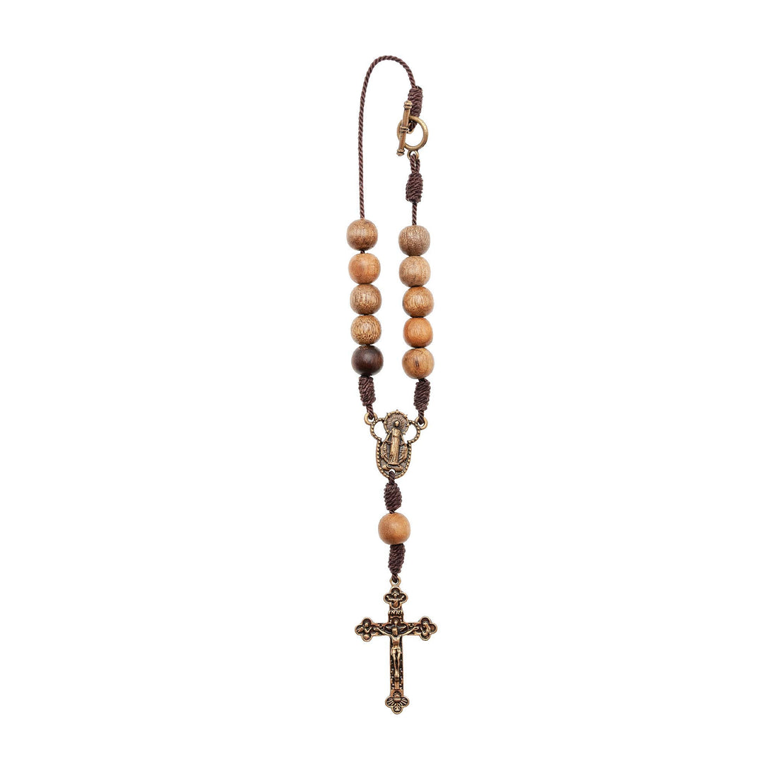 Car Rearview Mirror Rosary (Lady of Grace)