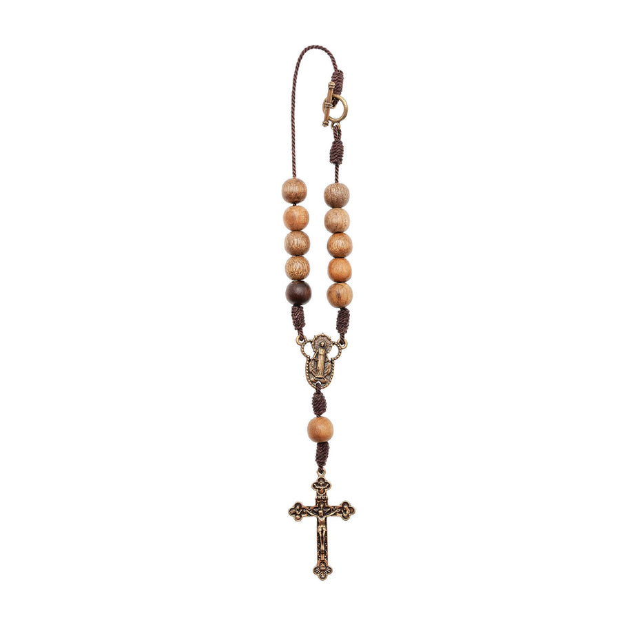 Car Rearview Mirror Rosary (Lady of Grace)