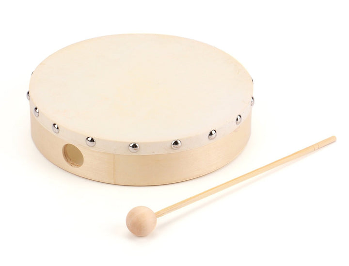 Foraineam 3 Pack 8 Inches Hand Drum Goatskin Drumhead W