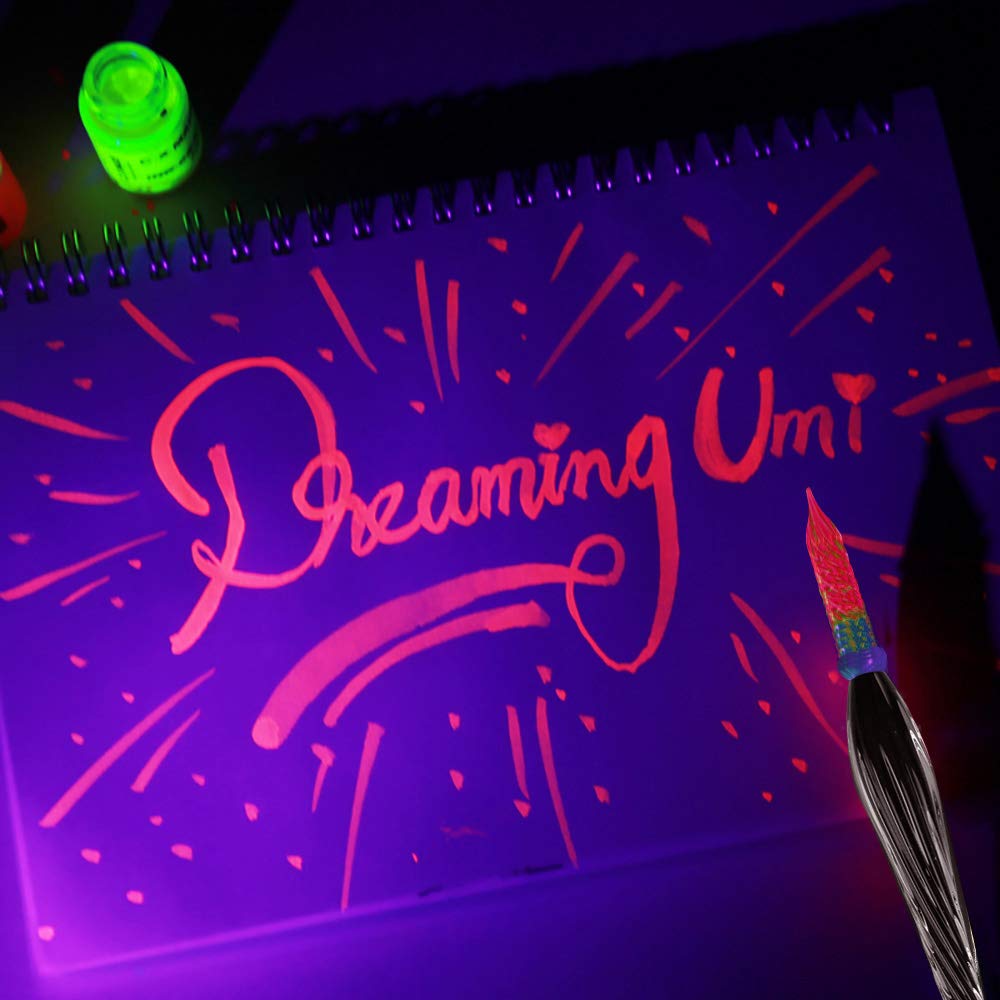 Glass Dipped Pen Calligraphy Set - 7 Colorful Inks with Fluorescent & Invisible Ink Dip Pen Kit for Writing Signing Drawing Calligraphy Decoration Christmas Day Gifts for Kids